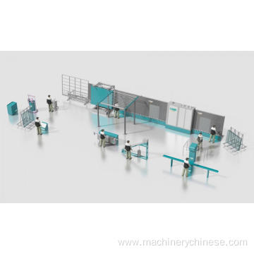 Hollow glass making line making machine